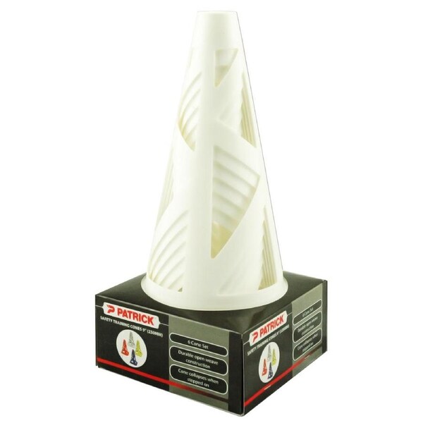 Safety Training Cones 23Cm (9") Set - White