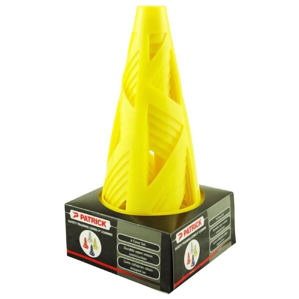 Safety Training Cones 23Cm (9") Set - Yellow