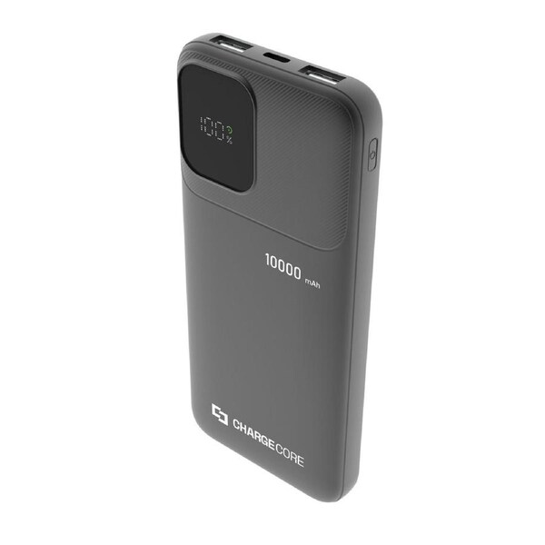 ChargeCore LiFePO4 Powerbank Black 10000mAh USB-C Triple Output Fast Charging