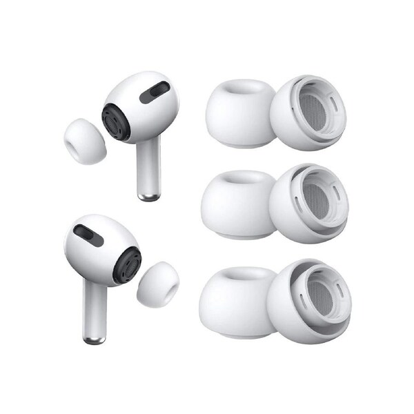 3 Pairs Replacement Ear Tips Compatible With Airpods Pro 1,2 (S/M/L)
