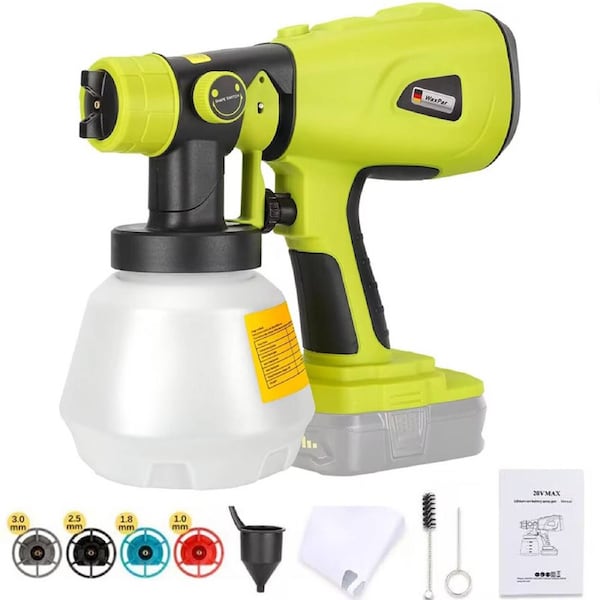 Cordless High Pressure Spray Gun Paint Sprayer For Ryobi 18V Battery 1000ml
