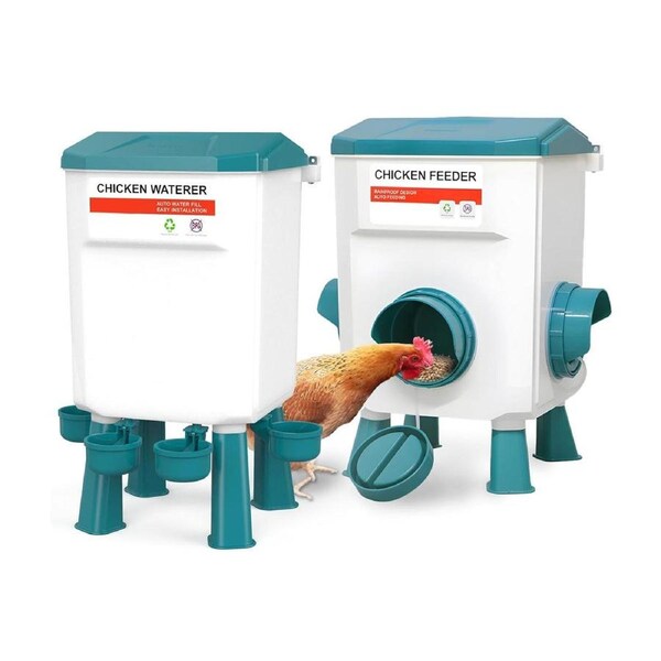 Automatic Chicken Feeder Chicken Drinker 12kg