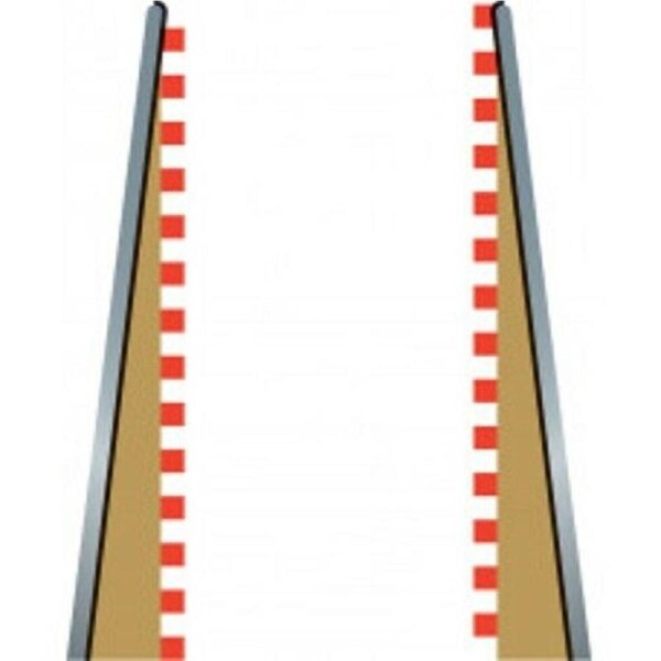 Scalextric C8233 Borders Lead in + Lead out - 2 x 350mm