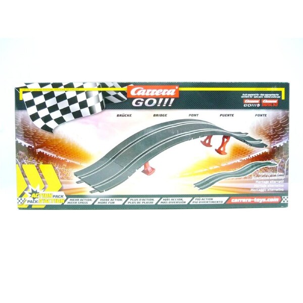 Carrera GO!!! - 1:43 Racing Track Expansion – Bridge & Hump Set