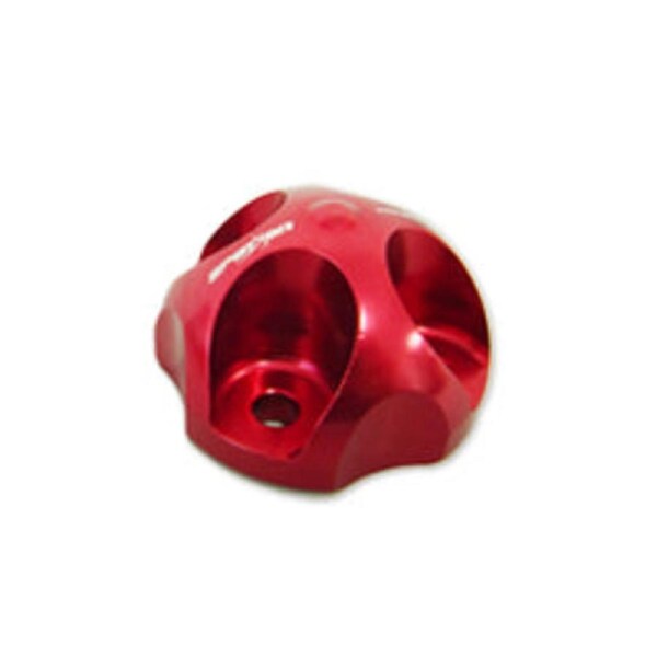 50CC ALUMINIUM 3D SPINNER RED SPOT ON