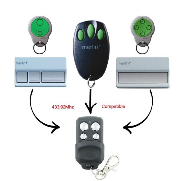 Garage Door Gate Remote Control Replacement For Merlin C945 CM842 C940 C943(1pcs)