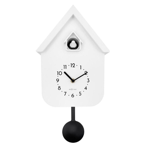 NeXtime Twitter Cuckoo Wall Clock White Dial 29.5x21.5x8.5cm Plastic Case