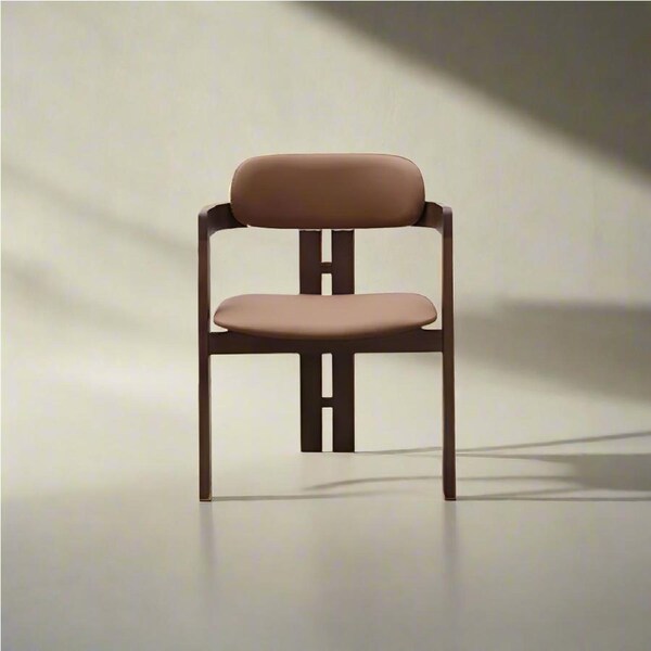 Walnut Solid Timber Dining Chair/Contemporary/Ashwood Legs/MJ-4149