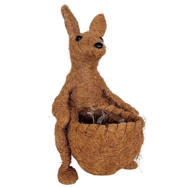 Urban Husk Kangaroo Coconut Fibre Plant/Flower Pot Home Decor 34x27cm Natural