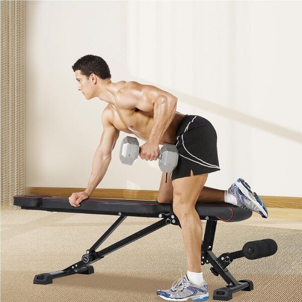 Centra Weight Bench Adjustable Foldable Flat Incline Decline Sit-up Fitness Gym