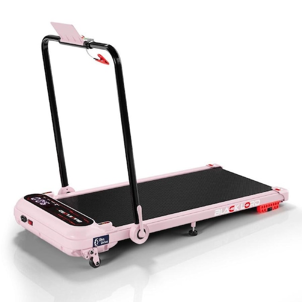 39cm Belt BLACK LORD Treadmill Walking Pad Incline Shock Absorbers Foldable Pink