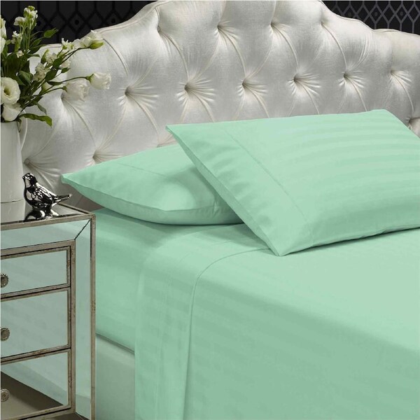 Royal Comfort 1200TC Damask Cotton Blend Sheet Set Ultra Soft Silky Luxe Bedding Mist King