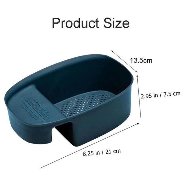 Catzon 2 Pcs Plastic Food Strainer Basket for Sink Easy to Clean and Maintain