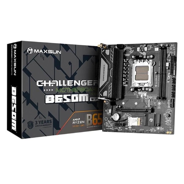 MAXSUN Challenger B650M WIFI Gaming Motherboard Supports AMD Ryzen 7000 MS-CH-B650M-WIFI