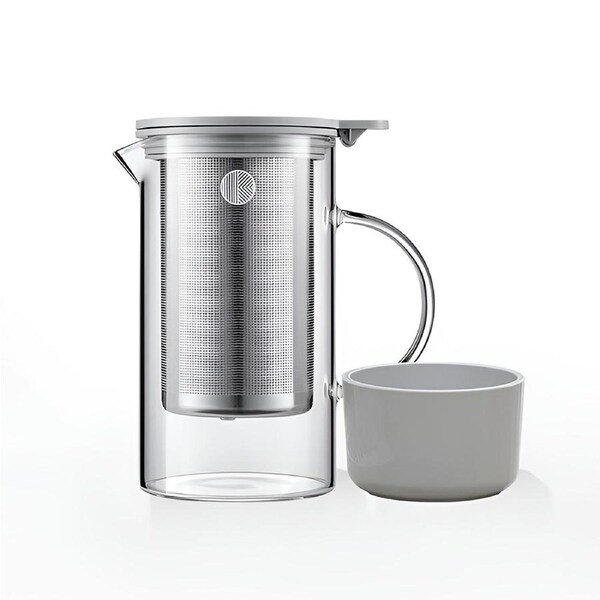 Buydeem Tea Pot Glass With Bracket 800ml