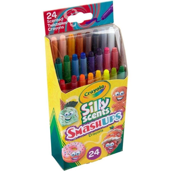 24pc Crayola Silly Scents Smash Ups Mini Twistables Crayons Art Tools Kids 3y+