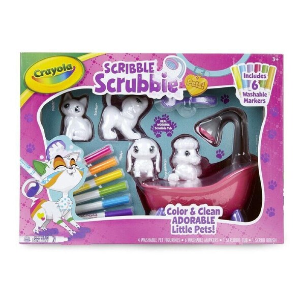 Crayola Scribble Scrubbie Art & Craft Kit Toy Peculiar Pets Kids/Children 3y+