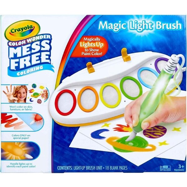 Crayola Color Wonder Plastic Magic Light Brush Painting Set 3.0 Kids 3y+
