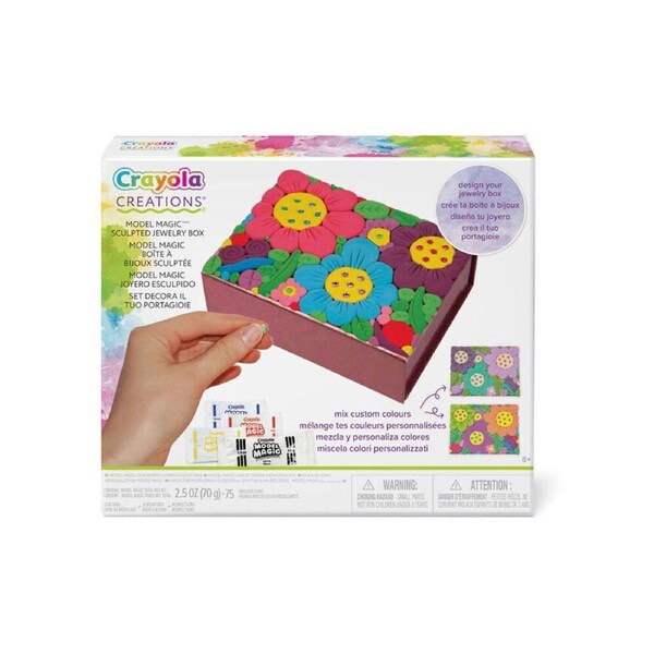 Crayola Creations Sculpted Jewelry Box Clay Modelling DIY Craft Kit Kids 8y+