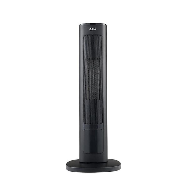 Goldair 2000W Ceramic Tower Portable Heater w/ Remote Control 22x61.5cm Black