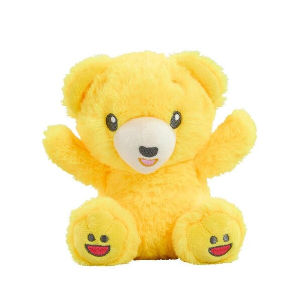 Mood Bears Happy Bear Mini Moods Emotion Plush Toy 12x16cm Yellow Kids 3y+
