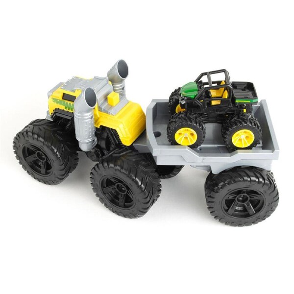John Deere Monster Treads Roaring Rev Up Hauler Vehicle Toy 36x22cm Kids 3y+