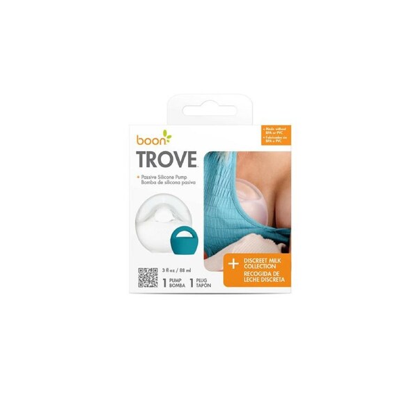Boon Trove Silicone Manual Breast Pump 88ml Milk Collector 11x11cm White
