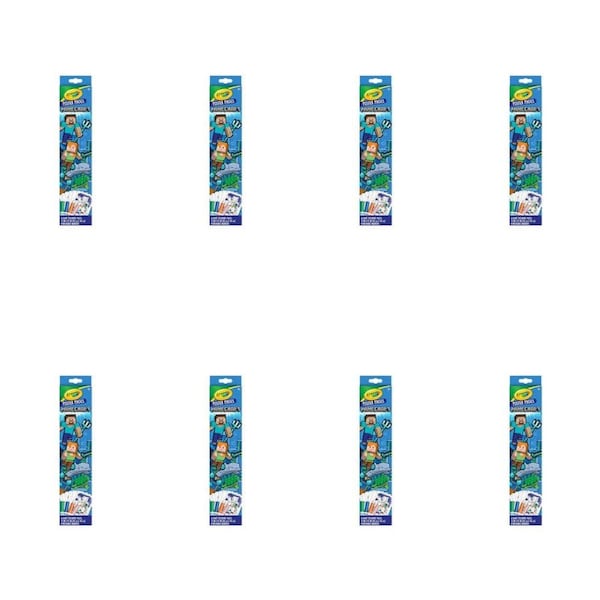 8PK Crayola Poster Pages Minecraft Large Colouring Art Sheets 30x48cm Kids 3y+