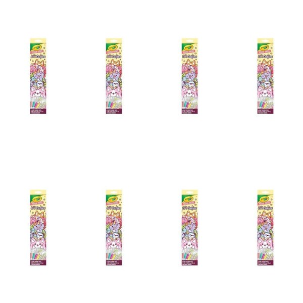 8PK Crayola Poster Pages Lil Cuties Large Colouring Art Sheets 30x48cm Kids 3y+