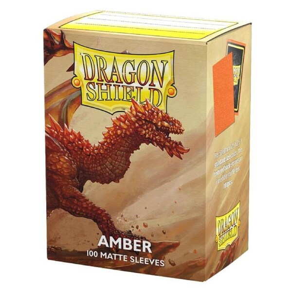 Dragon Shield Amber Matte Sleeves 100 Pack