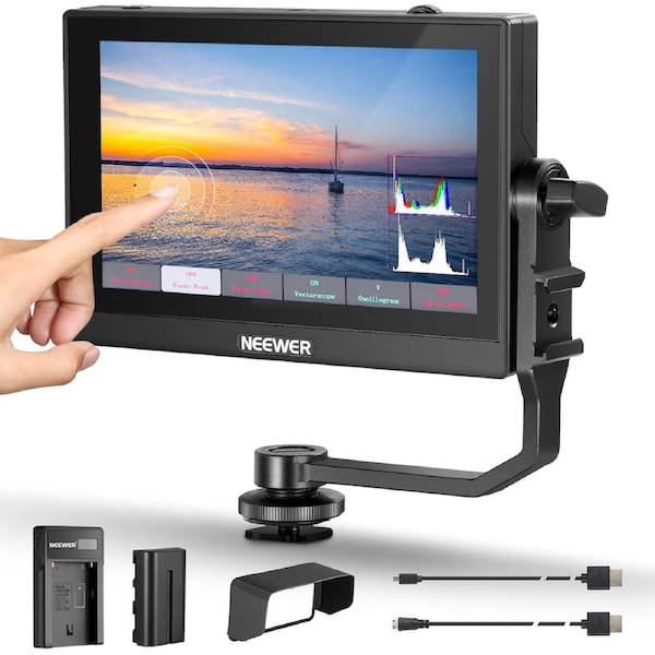 NEEWER F500 5.5" Camera Field Monitor with NP-F550 Battery