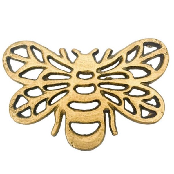 Urban Bee Trivet Home/Kitchen Decor Table Protector Placemat Aged Brass 20cm