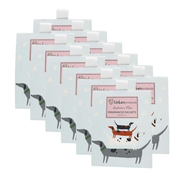12x Urban 20g Dog Design Australian Flora Scented Paper Sachet Home Fragrance
