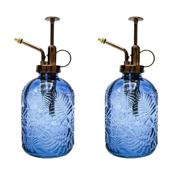 2x Urban Tropical Water Mister Garden Plant/Flower Watering Container BLU 20cm