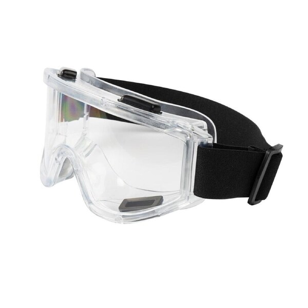 Safecorp Clear PPE Safety Goggles Anti Fog UV Resistant Direct Vent Black