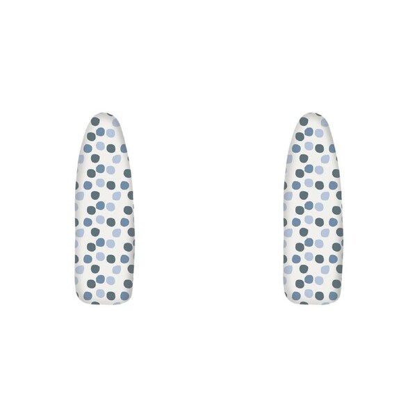 2PK Hills Reversible Blue Dots Large/XL Ironing Board Cover w/ 7mm Padding
