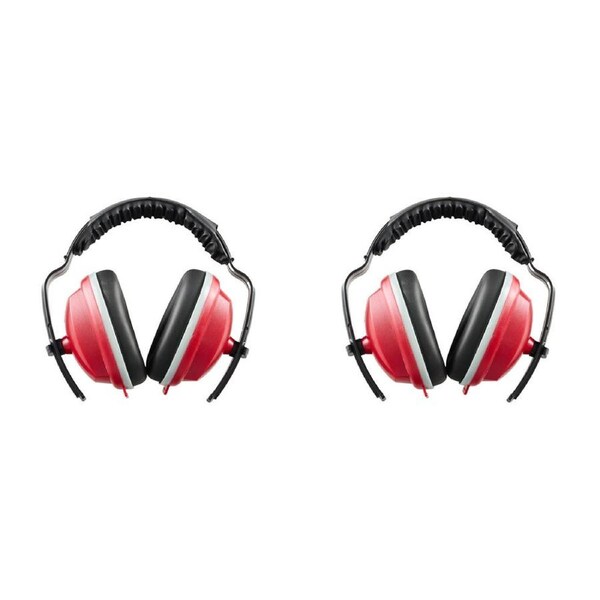 2PK Safecorp Light Duty Adjustable Folding Noise-Cancelling/Blocking Earmuffs