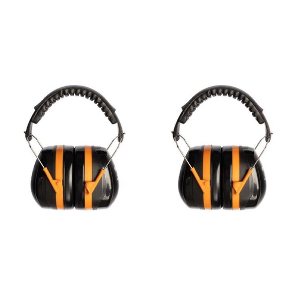 2PK Safecorp Heavy Duty Adjustable Folding Noise-Cancelling/Blocking Earmuffs