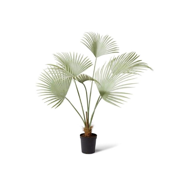 E Style Fan Palm Tree Artificial Plant Garden Decor 110x140cm Grey/Green