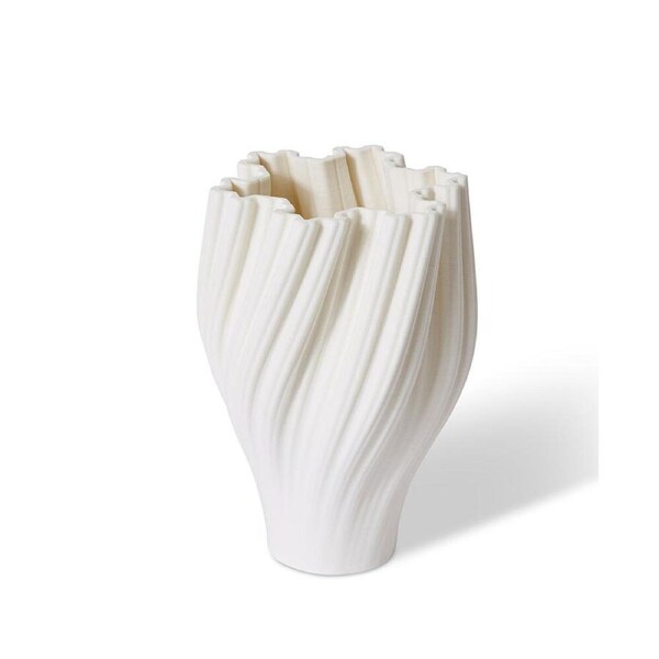 E Style Porcelain Avalon Vase Plant Vase Home Table Decor 15x20cm White