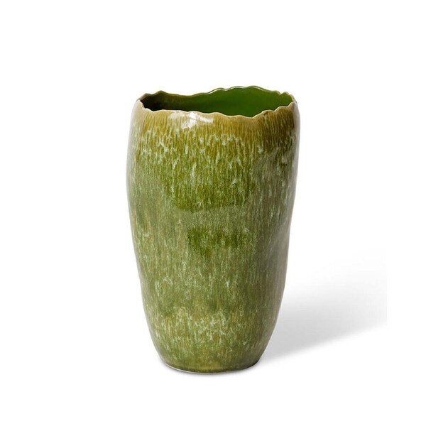 E Style Ceramic Haidi Decorative Vessel Home Tabletop Decor 17x27cm Green