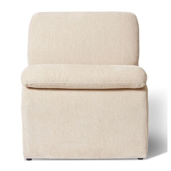 E Style Trind Curvature Chair 1-Seater Couch 78x69cm Lounge Seat Champagne