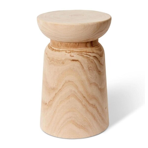 E Style Draven Stool Paulownia Wood Chair Home Furniture 31x45cm Natural