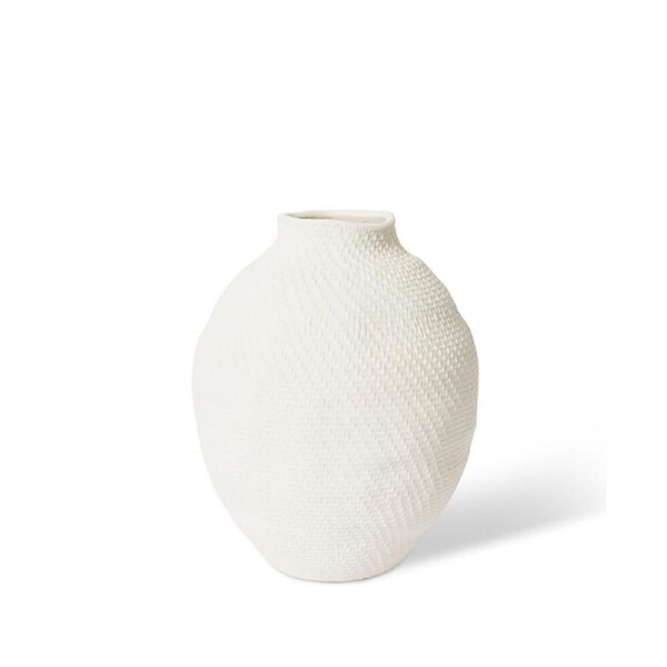 E Style Ceramic Alieta Flower/Plant Vase Home Table Decor 26x31cm White
