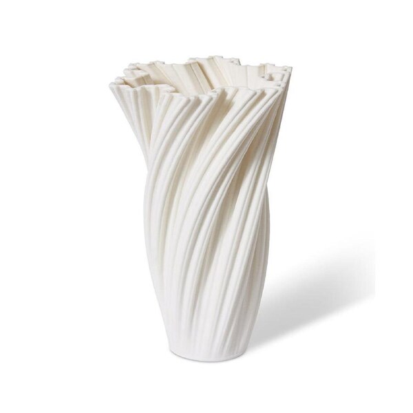 E Style Porcelain Molly Vase Plant Vase Home/Office Table Decor 20x30cm White