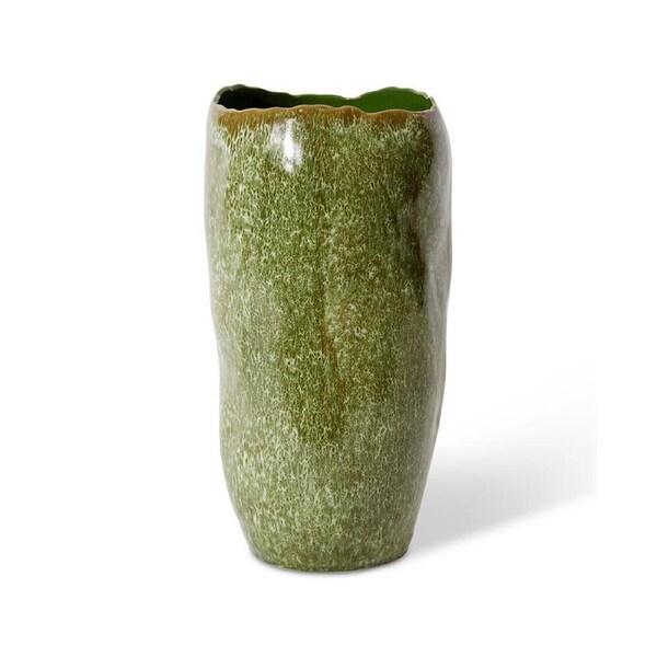 E Style Ceramic Haidi Decorative Vessel Home Tabletop Decor 20x37cm Green