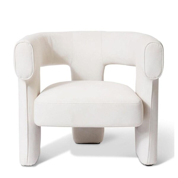 E Style Nico Chair 1-Seater Couch Lounge Home/Room Furniture 80x70cm White