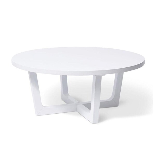 E Style Jengo Acacia Wood/Metal Coffee Table Home Furniture 100x40cm White