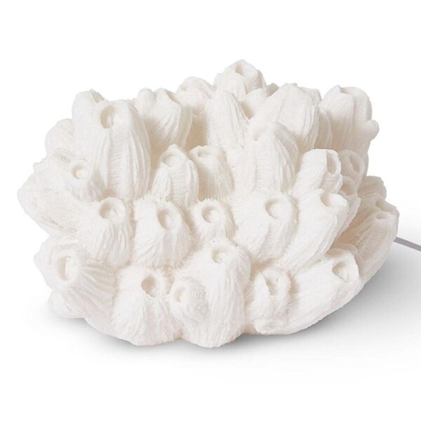 E Style Coral Resin Lamp Sea Lotus Tabletop Home/Room Decor 33x27cm White