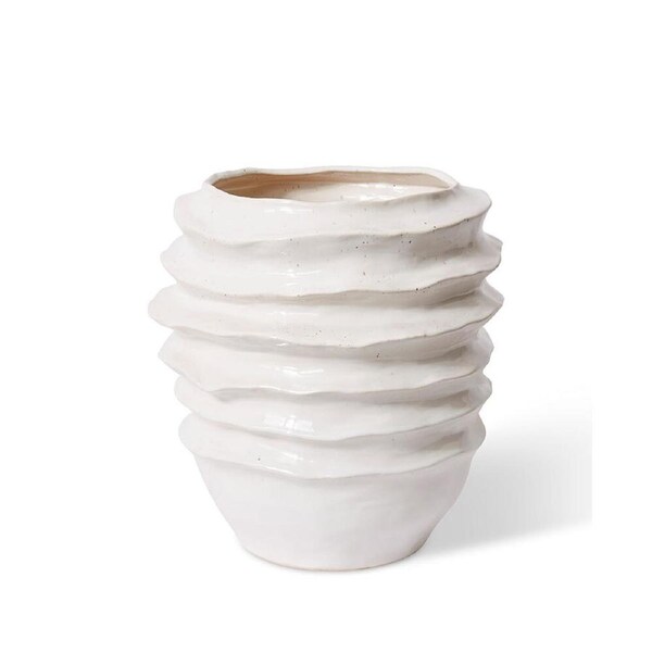 E Style Ceramic Adriana Flower/Plant Vase Home Table Decor 45x47cm White